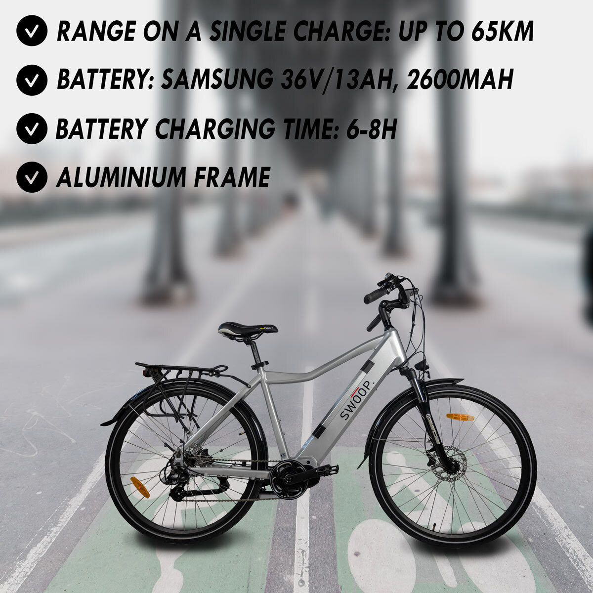 
              Swoop Bicicletta elettrica Hybrid, da uomo 28&quot;