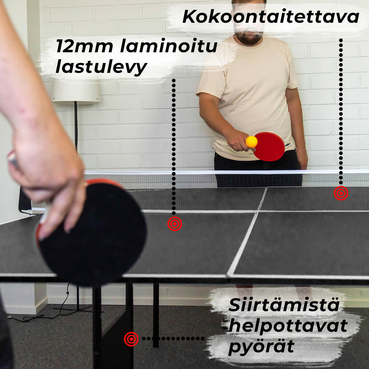 
              Prosport Pingispöytä Official, black edition