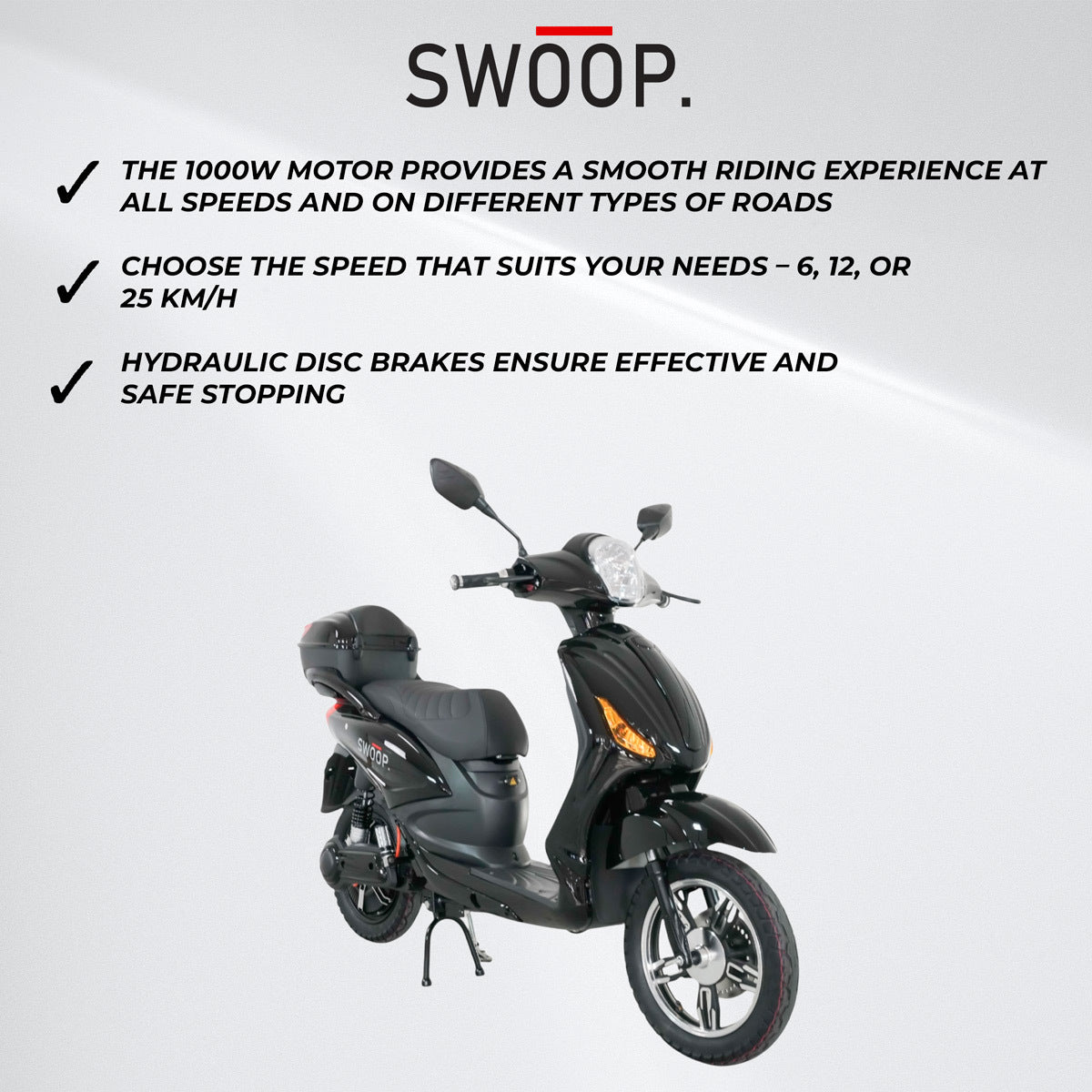 Swoop Scooter Elettrico City Nero