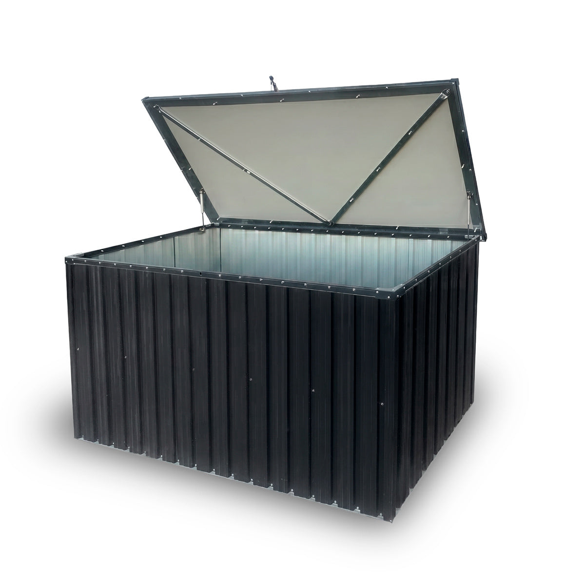 
              Fornorth Udendørs Opbevaringsboks 131x78x73cm 610L, Sort
