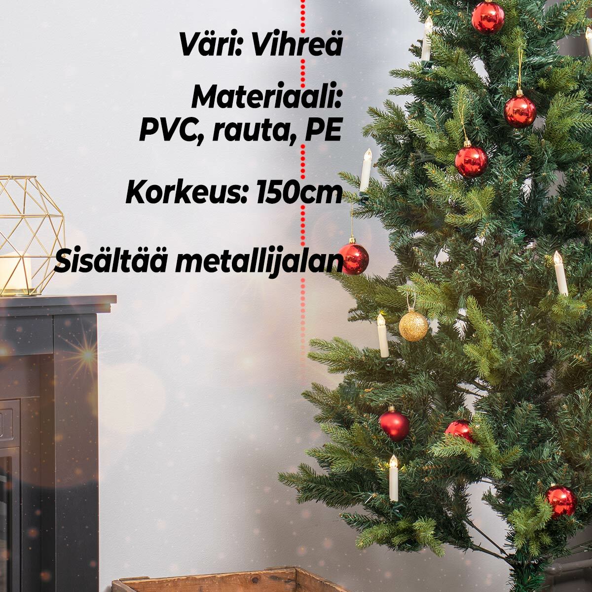 
              Lykke Joulukuusi Deluxe 150cm