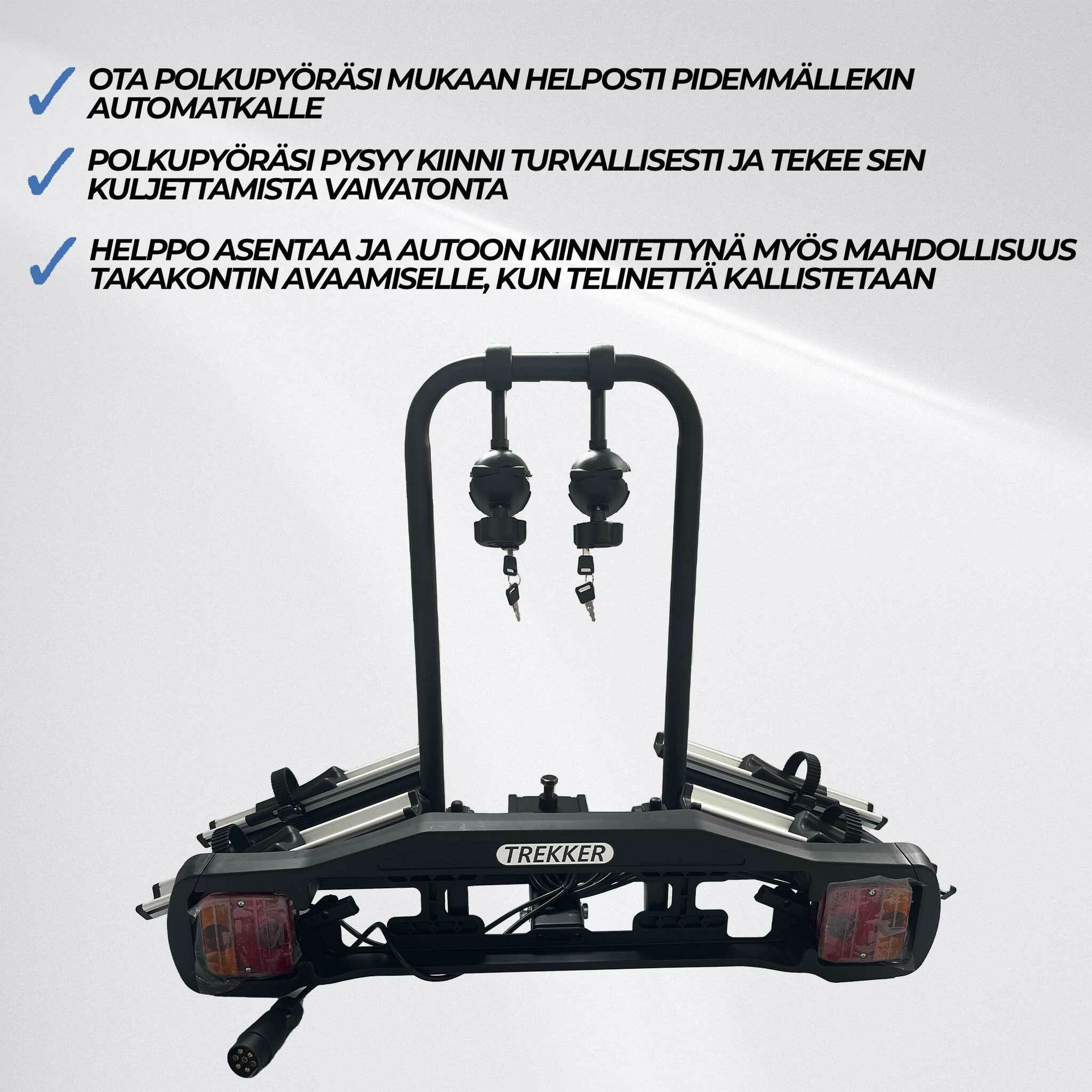 Trekker Pyöräteline autoon 2-pyörälle R200