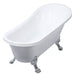 Lykke Vasca da Bagno con Piedini Nordic Deluxe 1700x750x730mm, Bianco