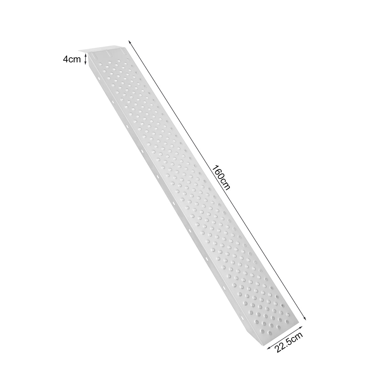 Fornorth Rampa per Auto 2 pz 162x25x6 cm 200kg