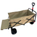 Fornorth Carrello da Giardino 115x61x105cm 100kg, beige