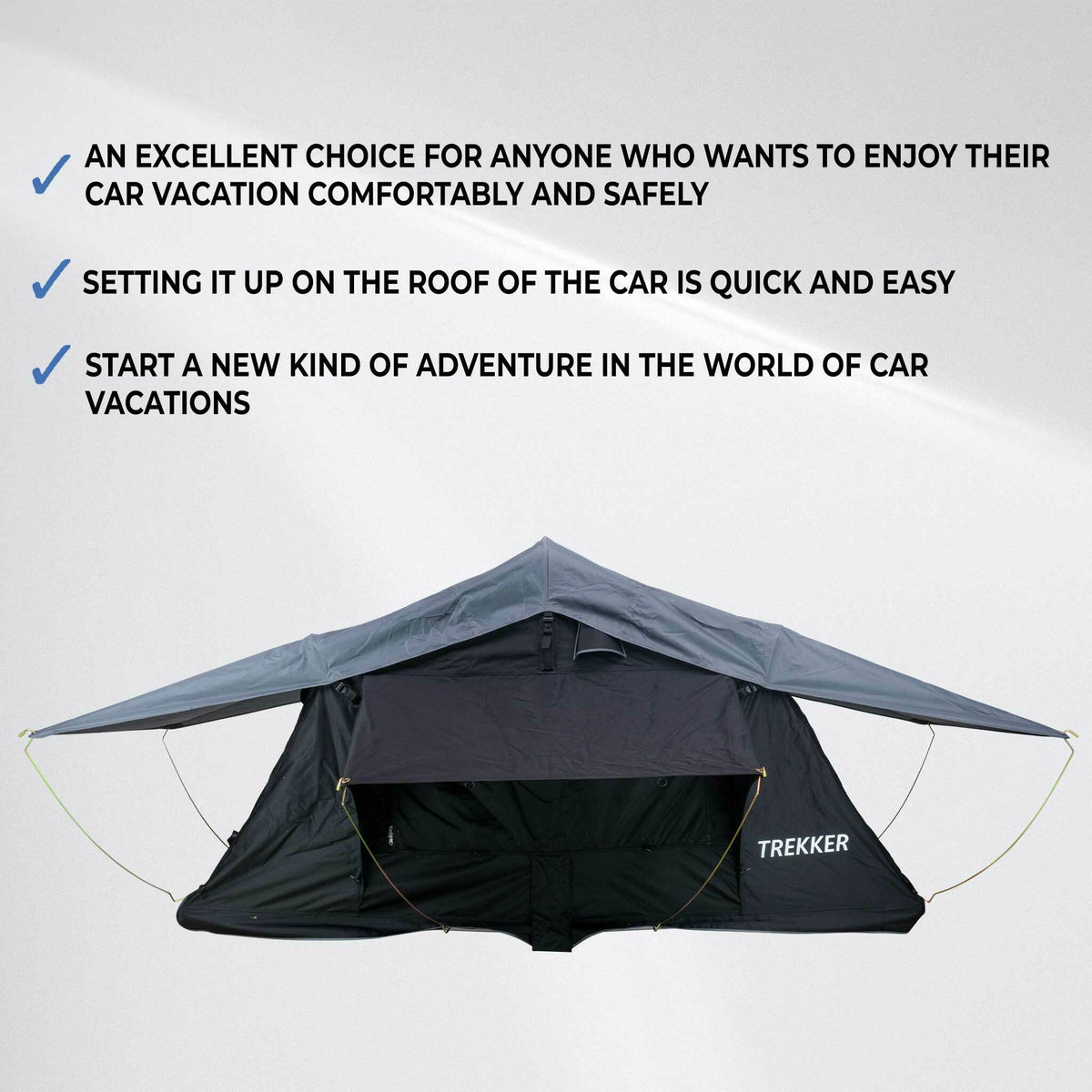 
              Trekker Rooftop tent Camper M, black