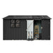 Fornorth Storage Shed with Window 375x286x162cm, Black