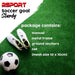 ProSport Football Goal, Sturdy 210x150x50 cm