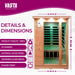 Vasta Infrared Sauna 2 persons