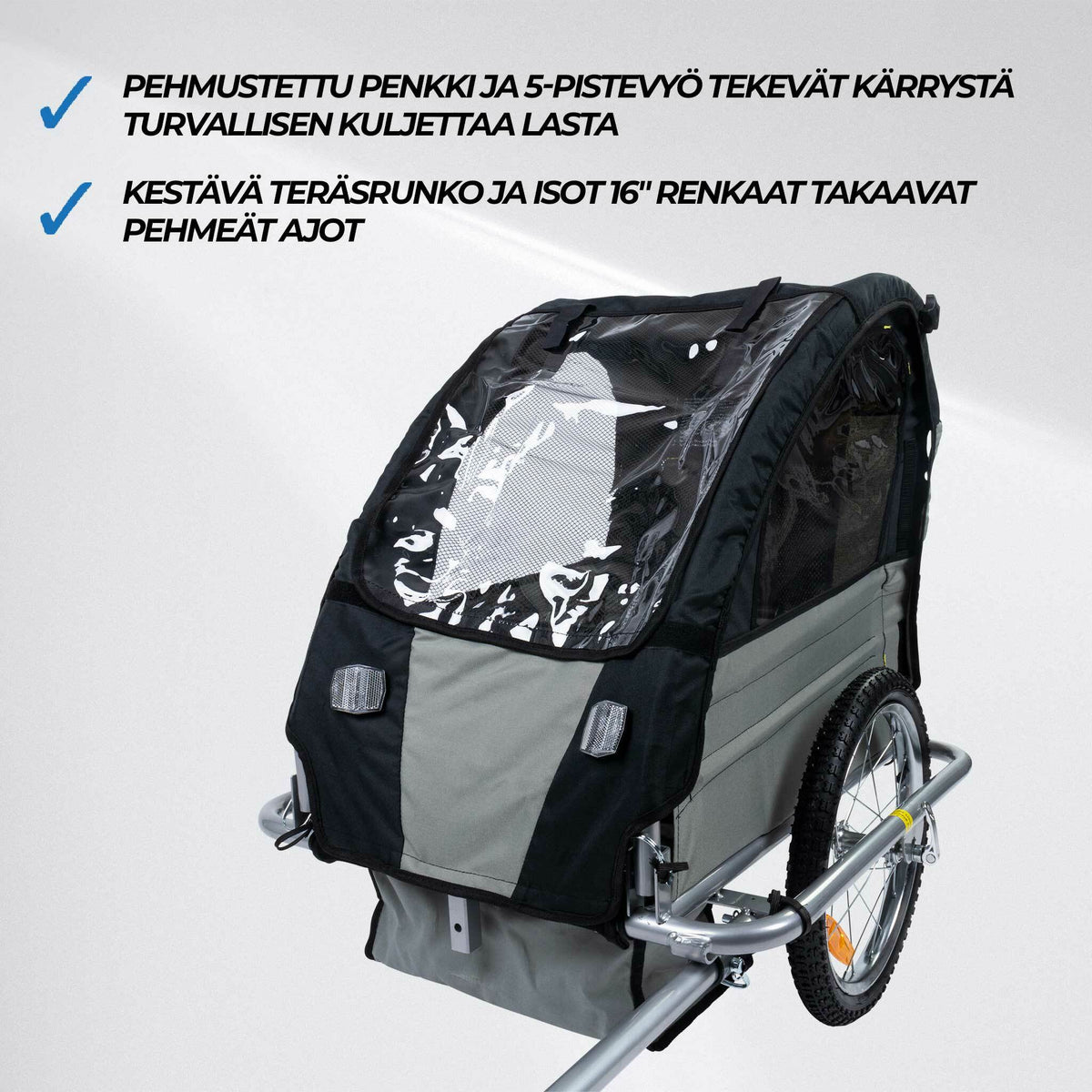 
              Trekker polkupyörän peräkärry 1 lapselle