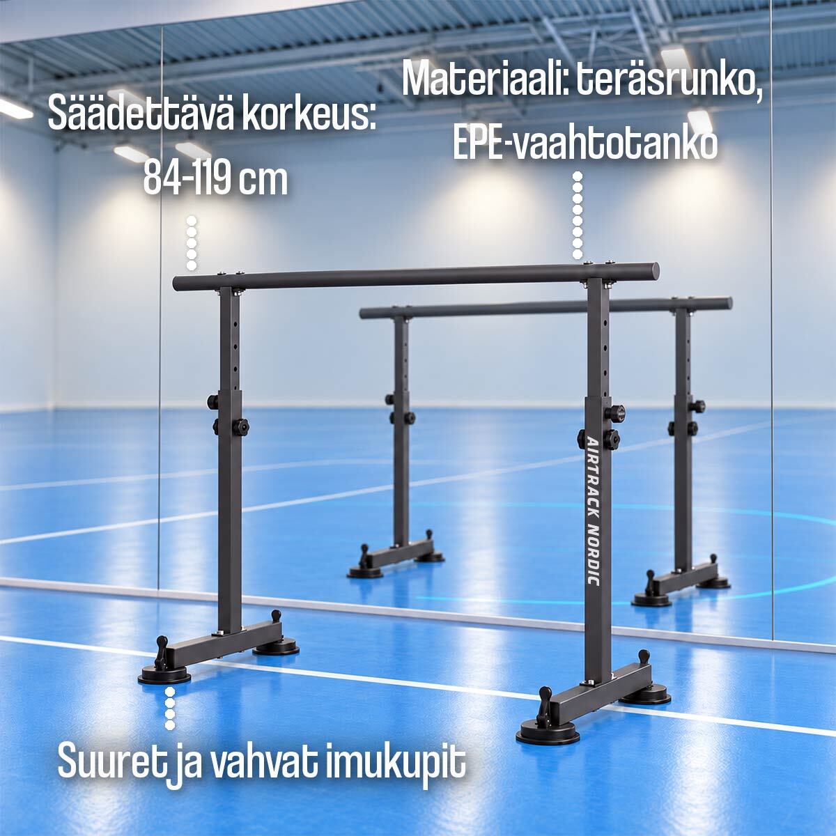
              Airtrack Nordic Balettitanko 150x53x119cm