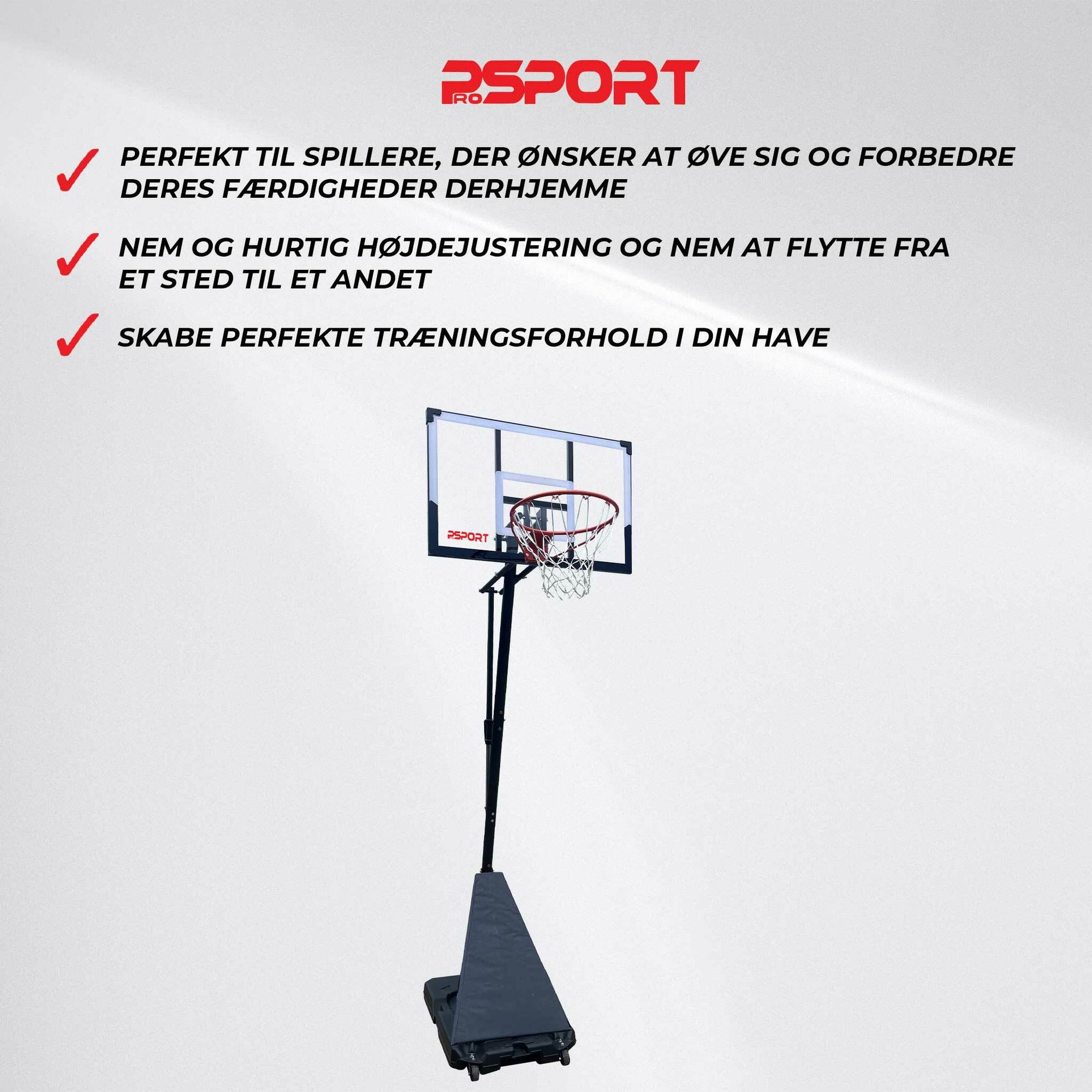 ProSport Canestro Basket Slam Dunk 2,45-3,05m