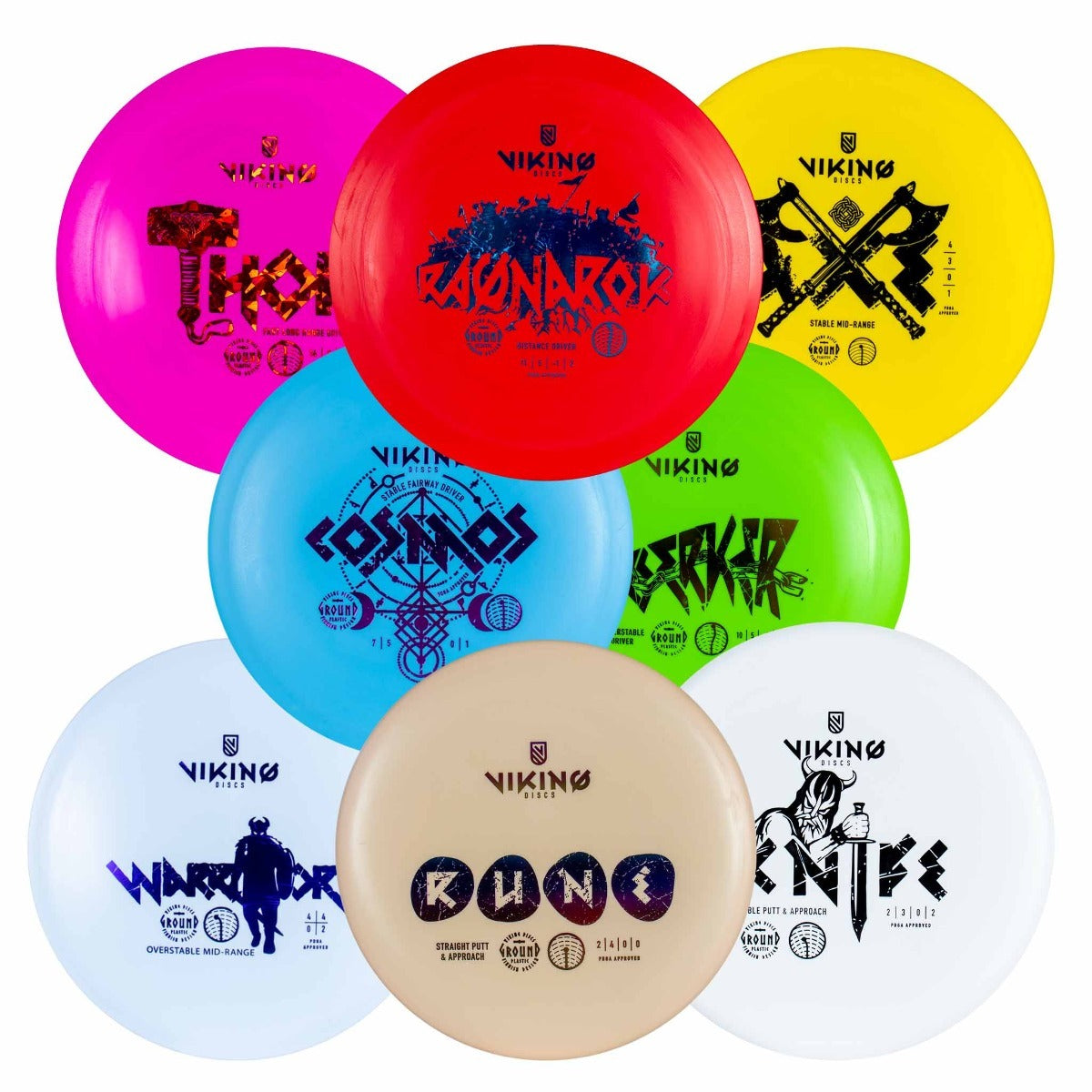 Viking Discs Set de 8 disques - Ground