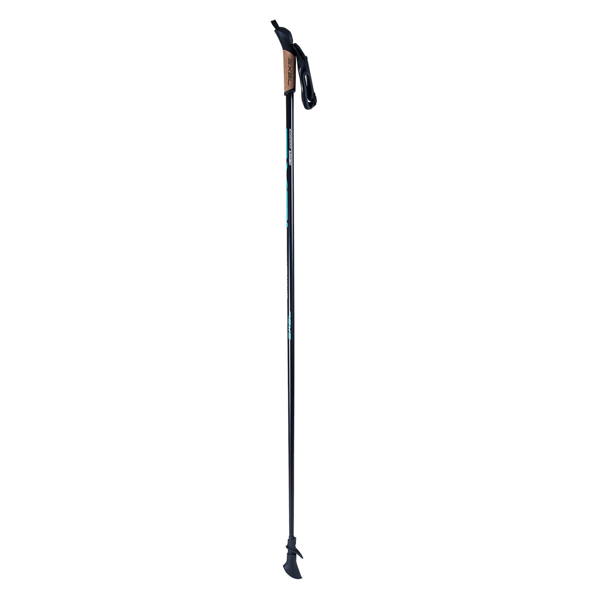 
              Exel Nordic Walker Nordic Walking-stok, Zwart/Cyaan