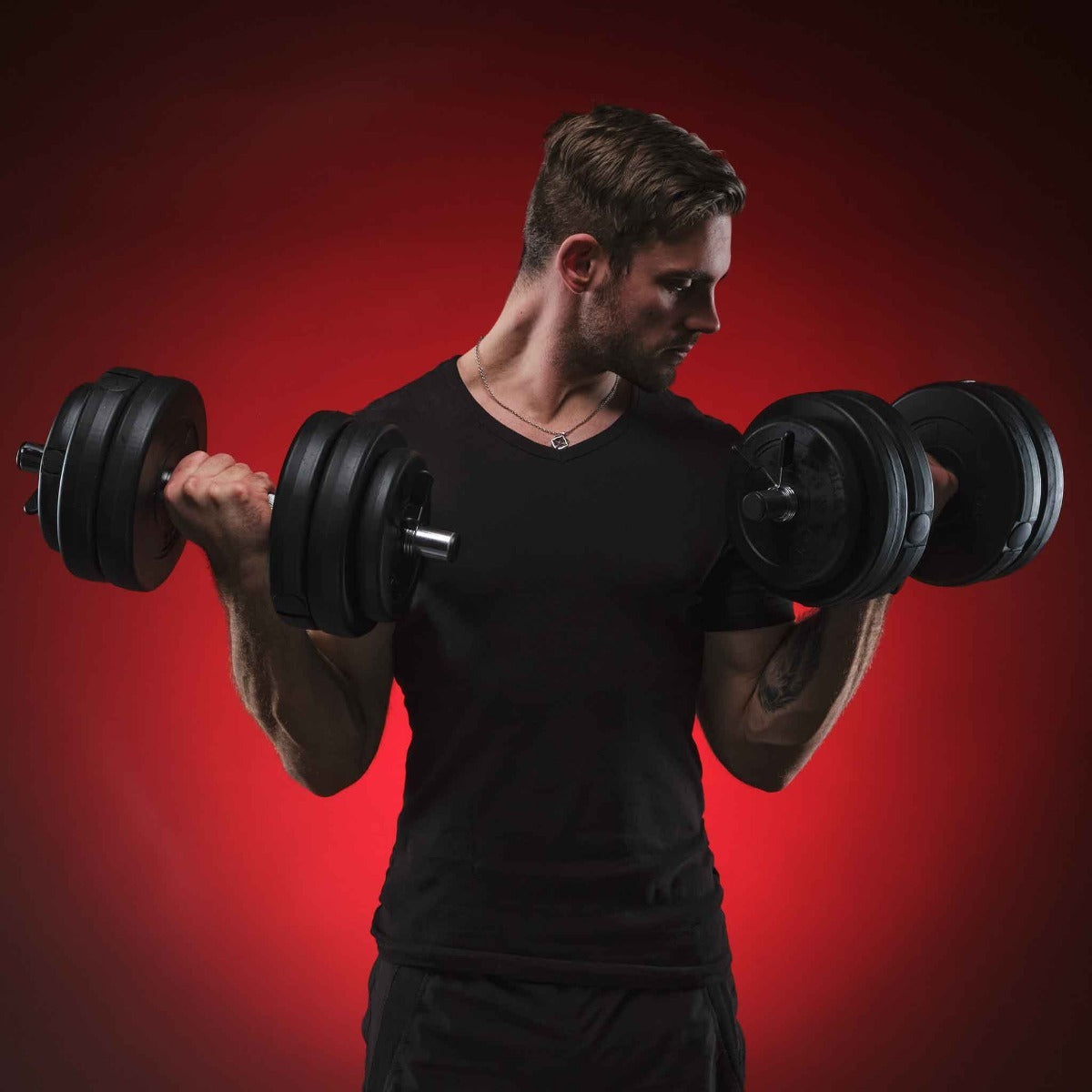 Fit'n Shape 2x Verstelbare Dumbbells, 30kg