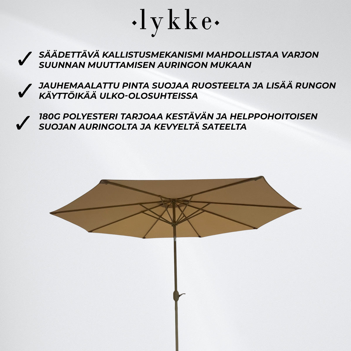Lykke Aurinkovarjo Saga, beige