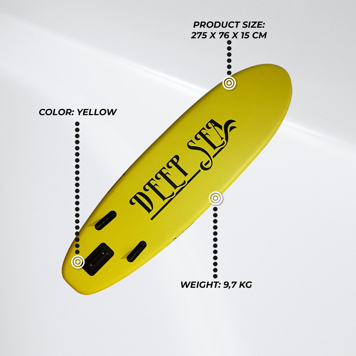 
              Deep Sea SUP Board Set Standard 275cm, Geel