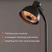 Fornorth Patio Heater Standing Heater Deluxe 2000W, black