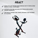 Vélo d'appartement pliable avec dossier React