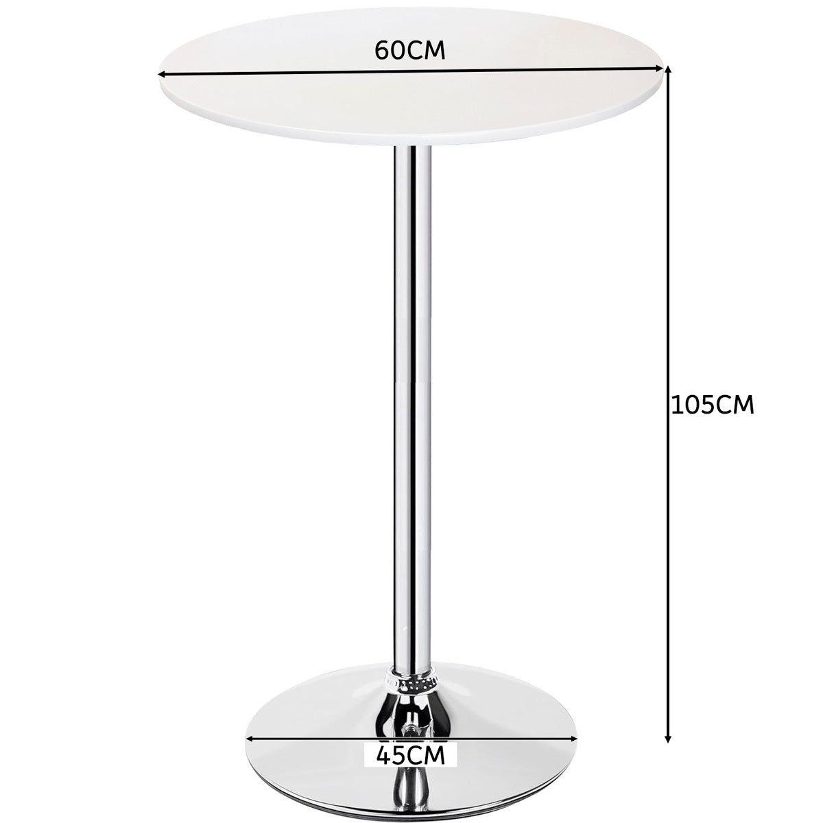 
              Lykke Barbord Comfort Sort 60x105cm