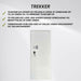 Trekker Gun cabinet for 20 guns AS2000, White, with digital lock