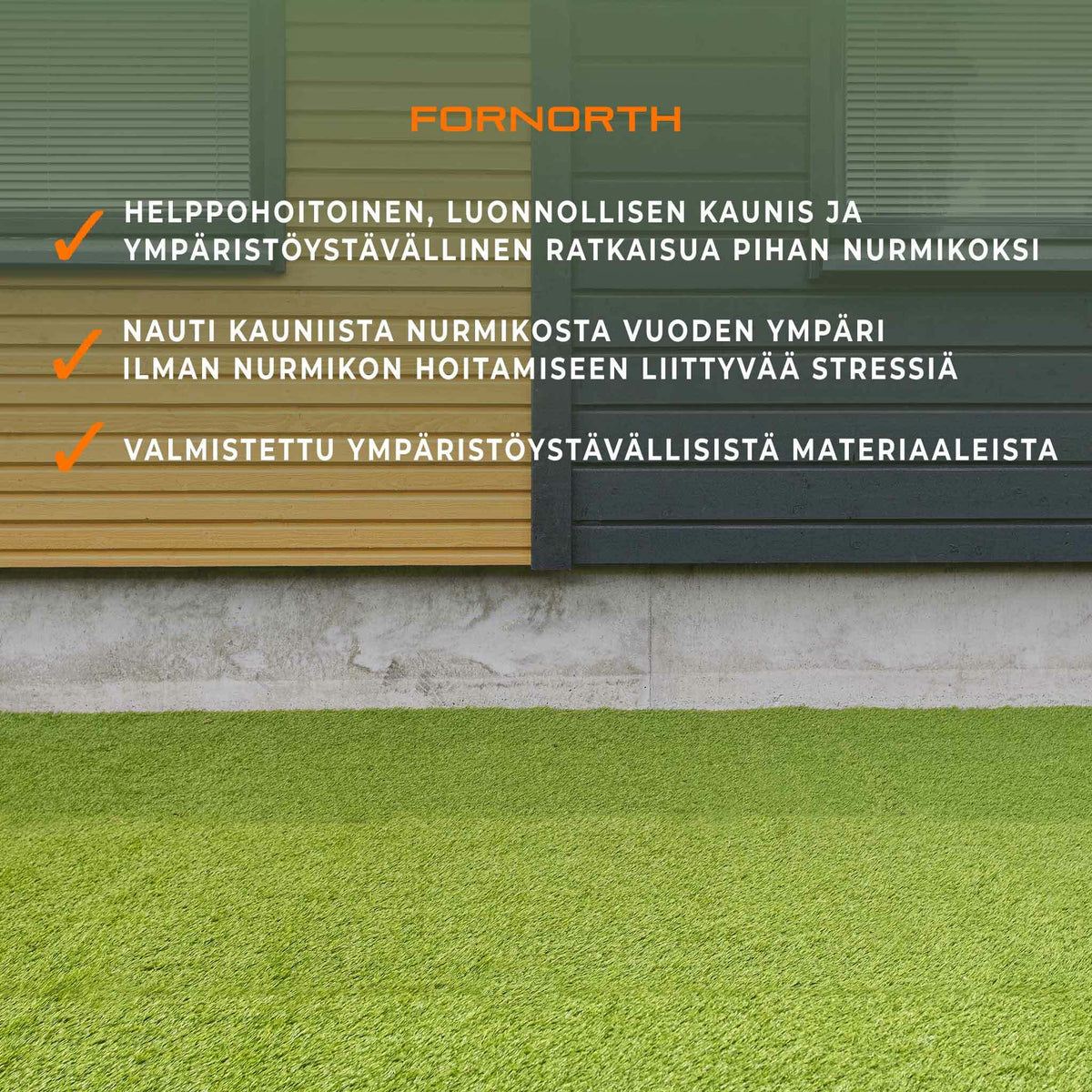 
              Fornorth Tekonurmi Natural 34mm, 1x10m rulla