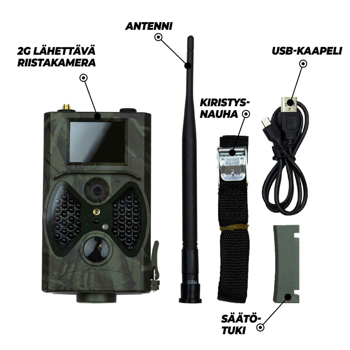 
              Trekker Riistakamerasetti 5 x Lähettävä 2G