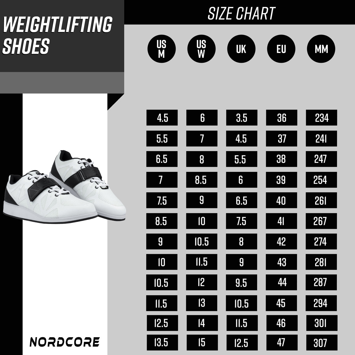 
              Core Zapatillas de halterofilia, blancas