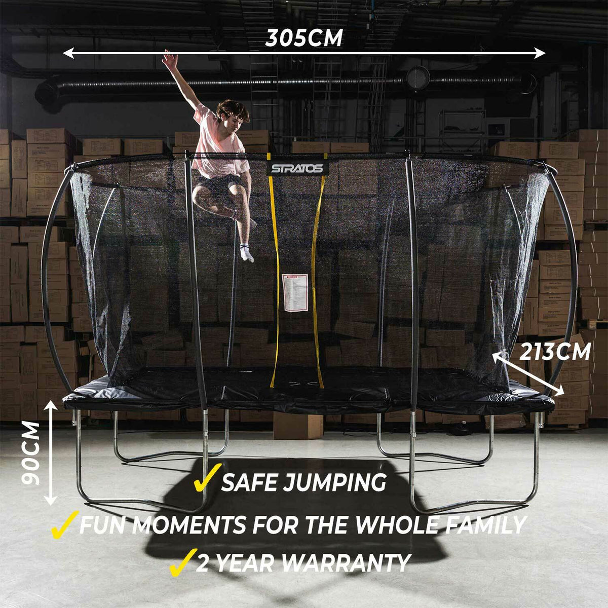
              Stratos Trampoline rechthoekig 213X305 cm