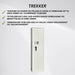 Trekker Armoire à canon pour 6 canons AS600 v2 Avec verrouillage numérique, Blanc