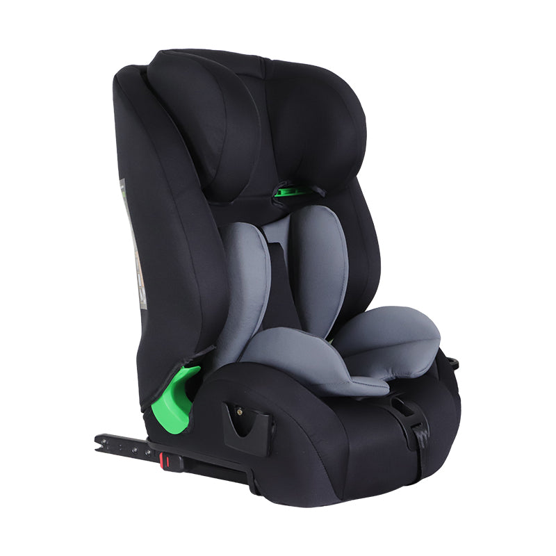 Kikid Autostoel Premium 76-150cm i-Size ISOFIX R129, zwart-grijs