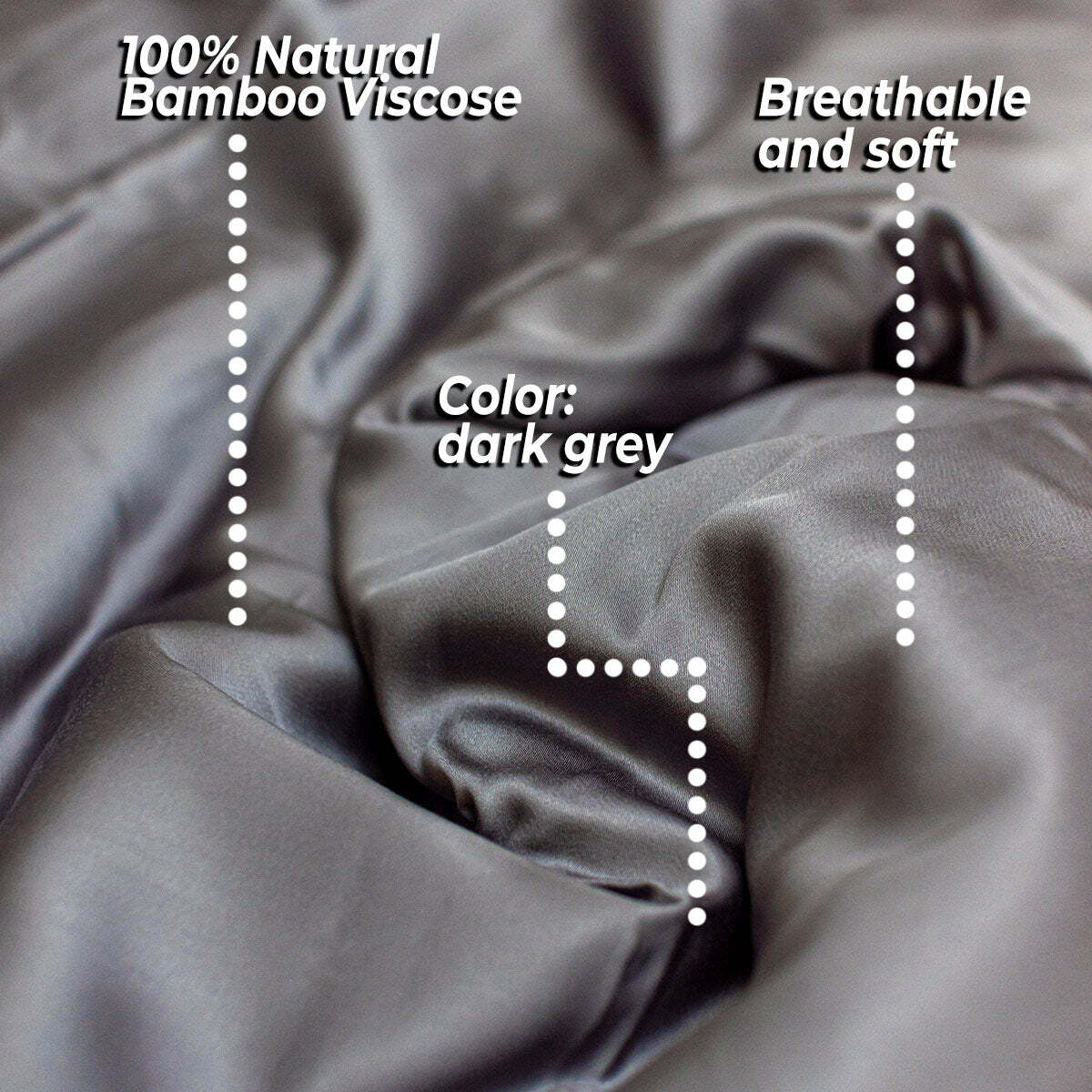 
              Polar Night Bamboe dekbedovertrek