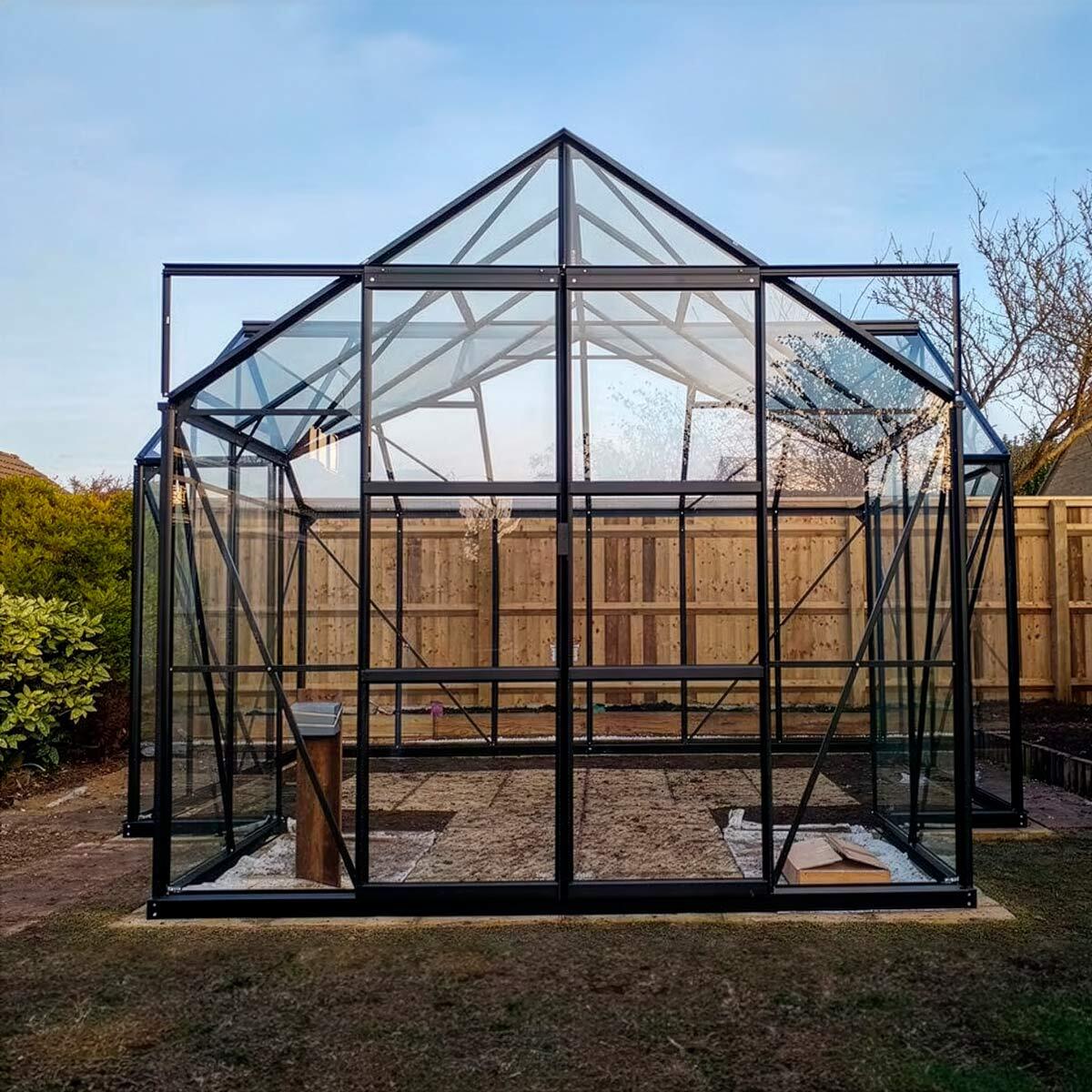 
              Lykke Tuinkas T-vormig Zwart 12.8 m2