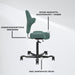 Lykke Ergonominen Työtuoli Comfort, Vihreä