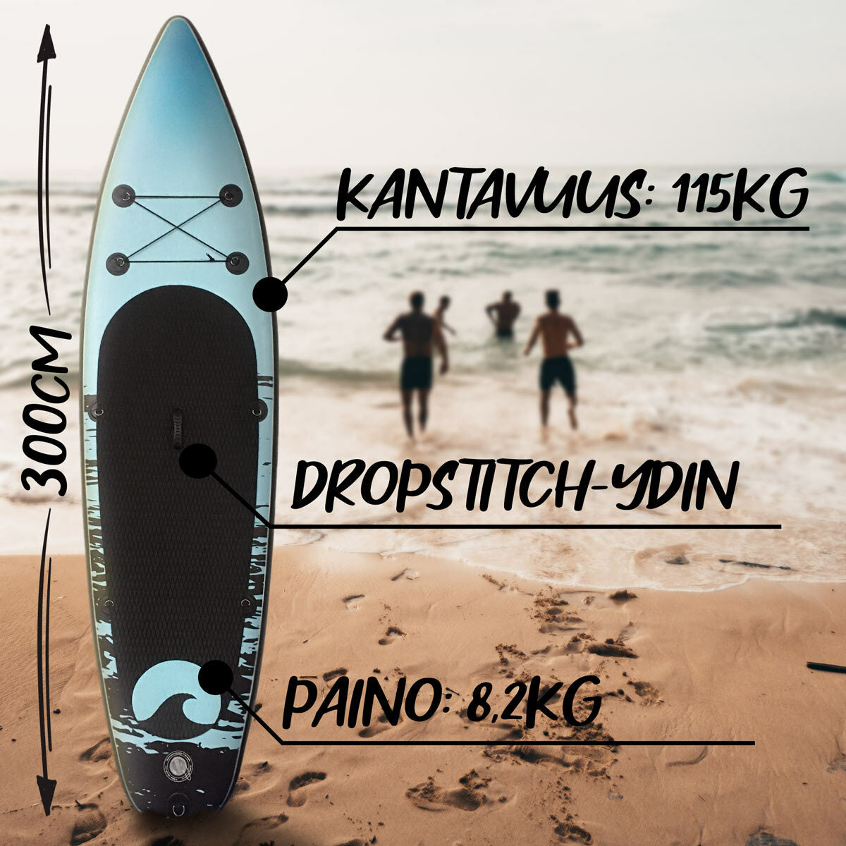 
              Deep Sea SUP-Lautasetti Flow 300cm