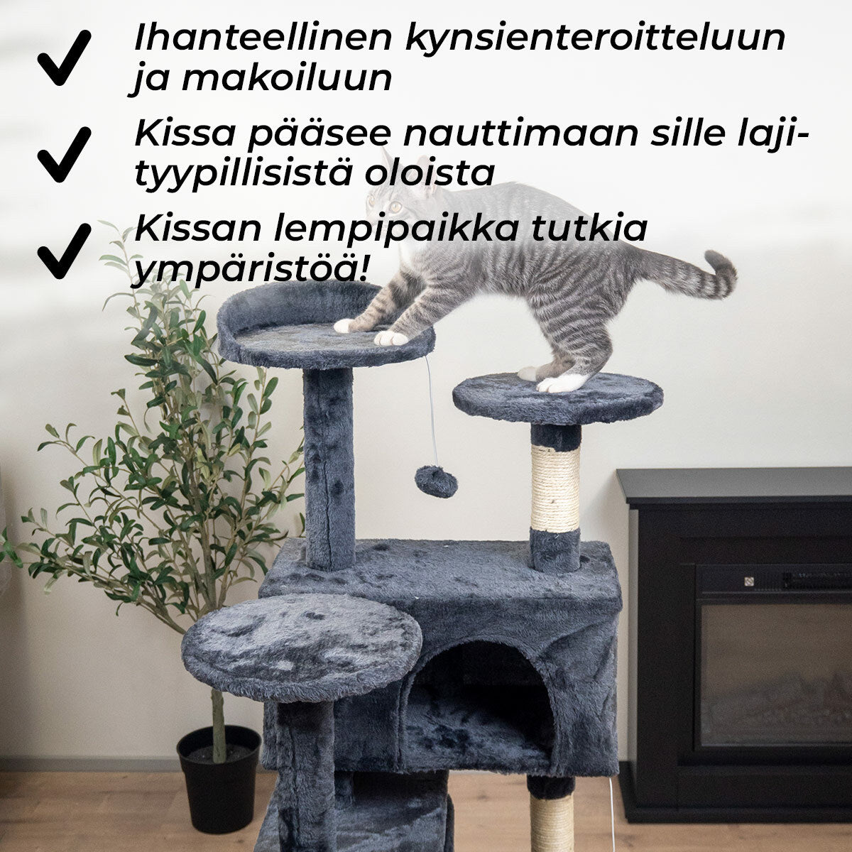 
              Trekker Kissan kiipeilypuu Hotel 130cm