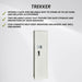 Trekker Armoire à canon pour 6 canons AS600 v2 Avec verrouillage numérique, Blanc