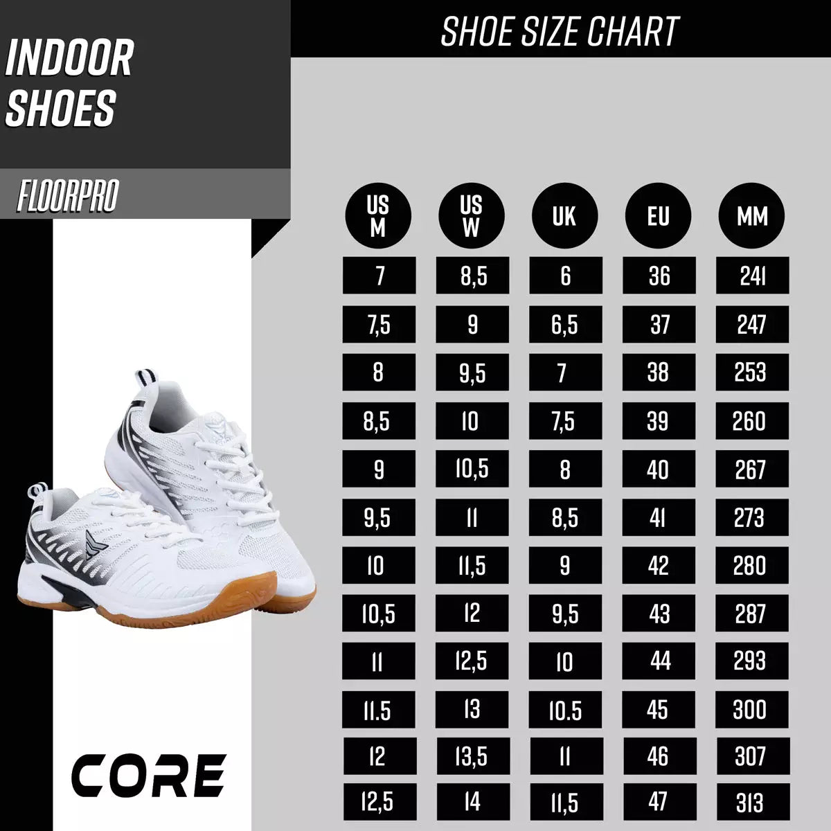 
              Core Indoor Shoes Floorpro