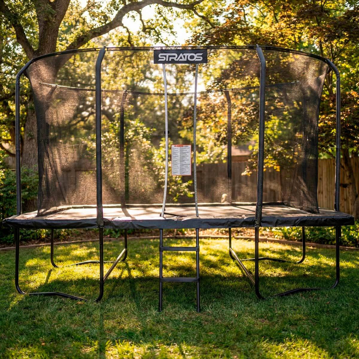 
              Stratos Rechteck-Trampolin 275x427 cm Premium Black Line