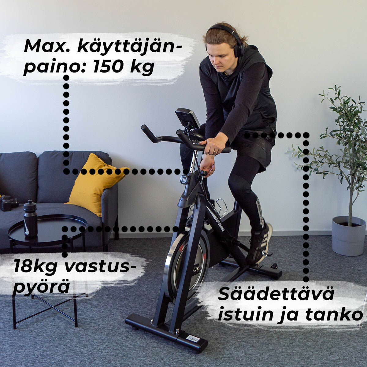 
              Nordcore Spinningpyörä Core 1800