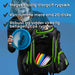 Viking Discs Rucksack Pro Disc golf sac à dos, Noir/Lime