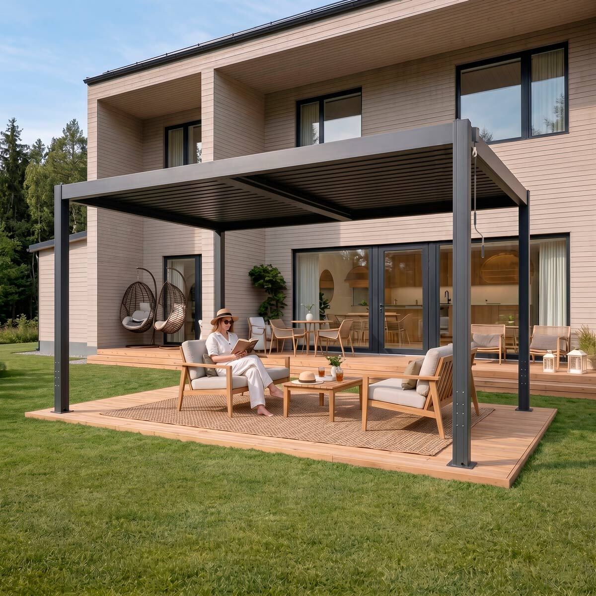 
              Fornorth Pergola Lounge 4x3m