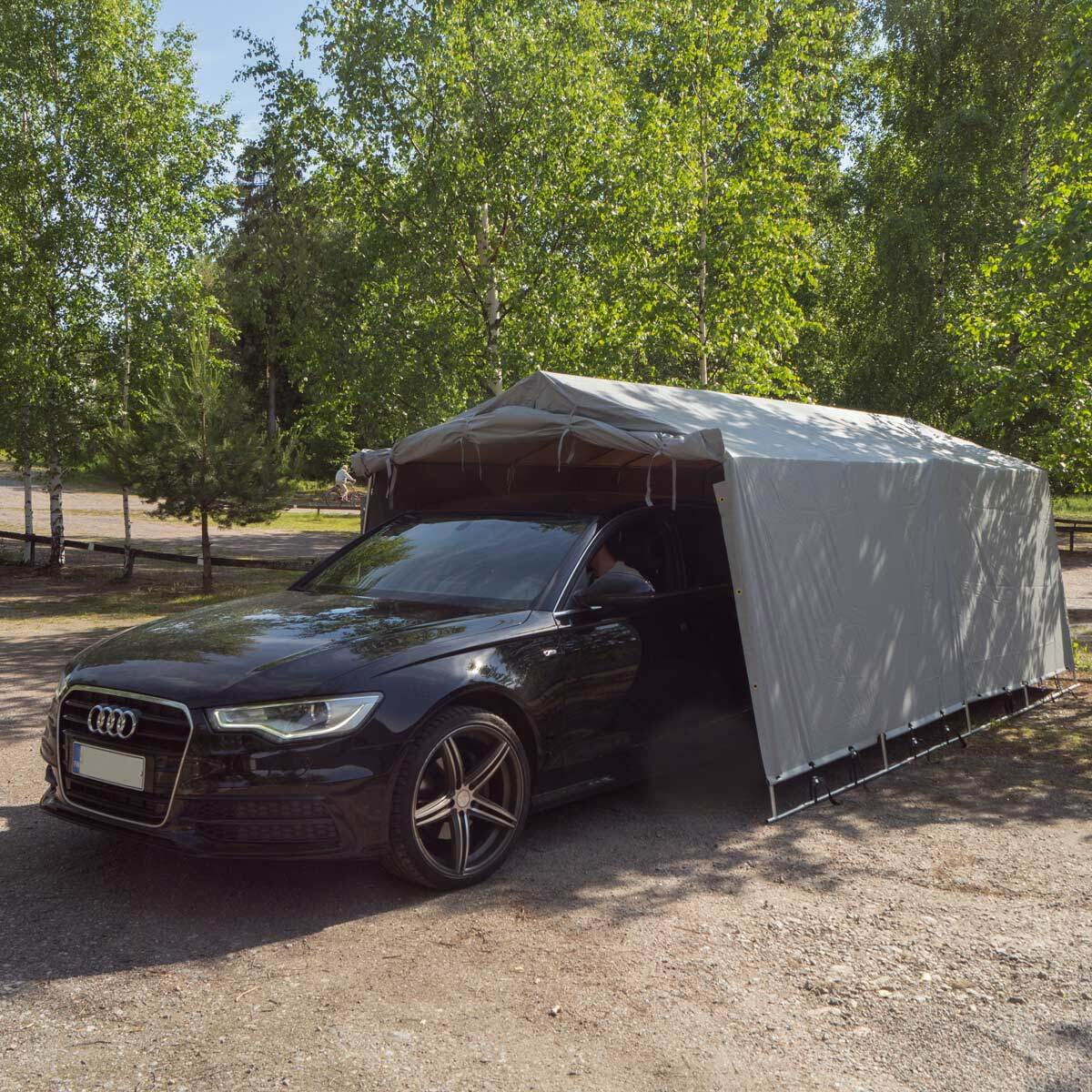 
              Fornorth Garagetelt 3,4x7m, Lysegrå