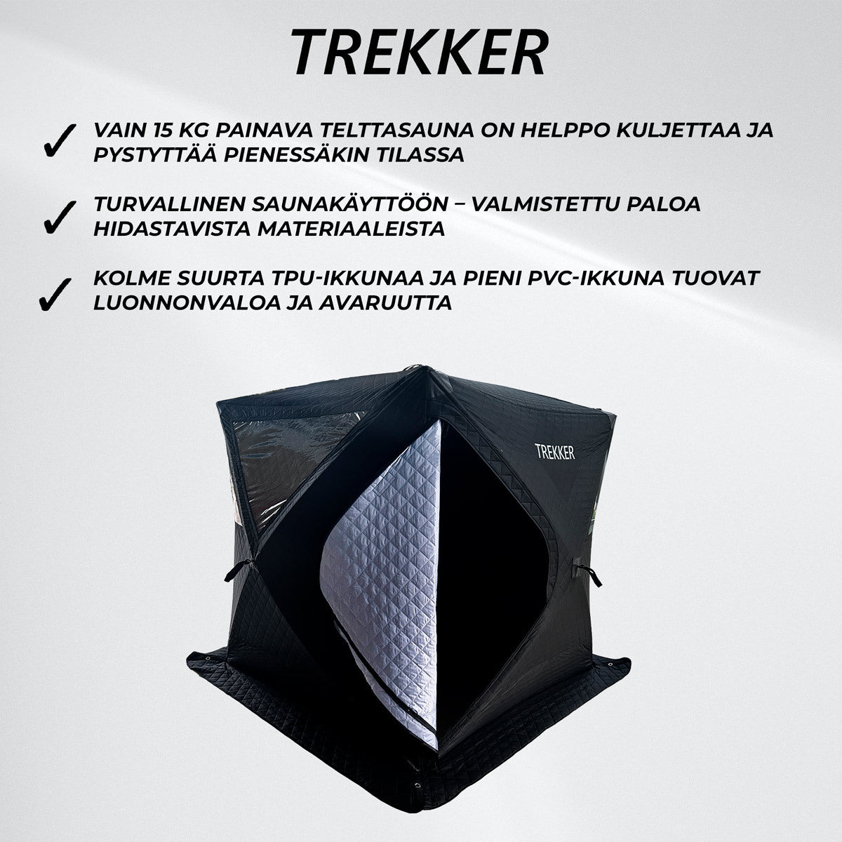
              Trekker Telttasauna Premium  180x180x210cm