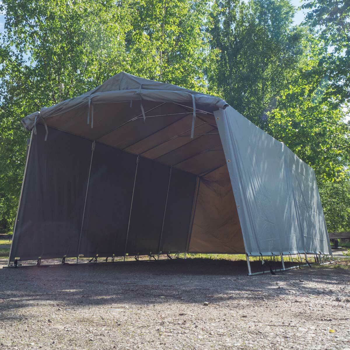 zelt 7x5 Fornorth Zeltgarage 2,7x5,1m, Hellgrau - 399,00 EUR