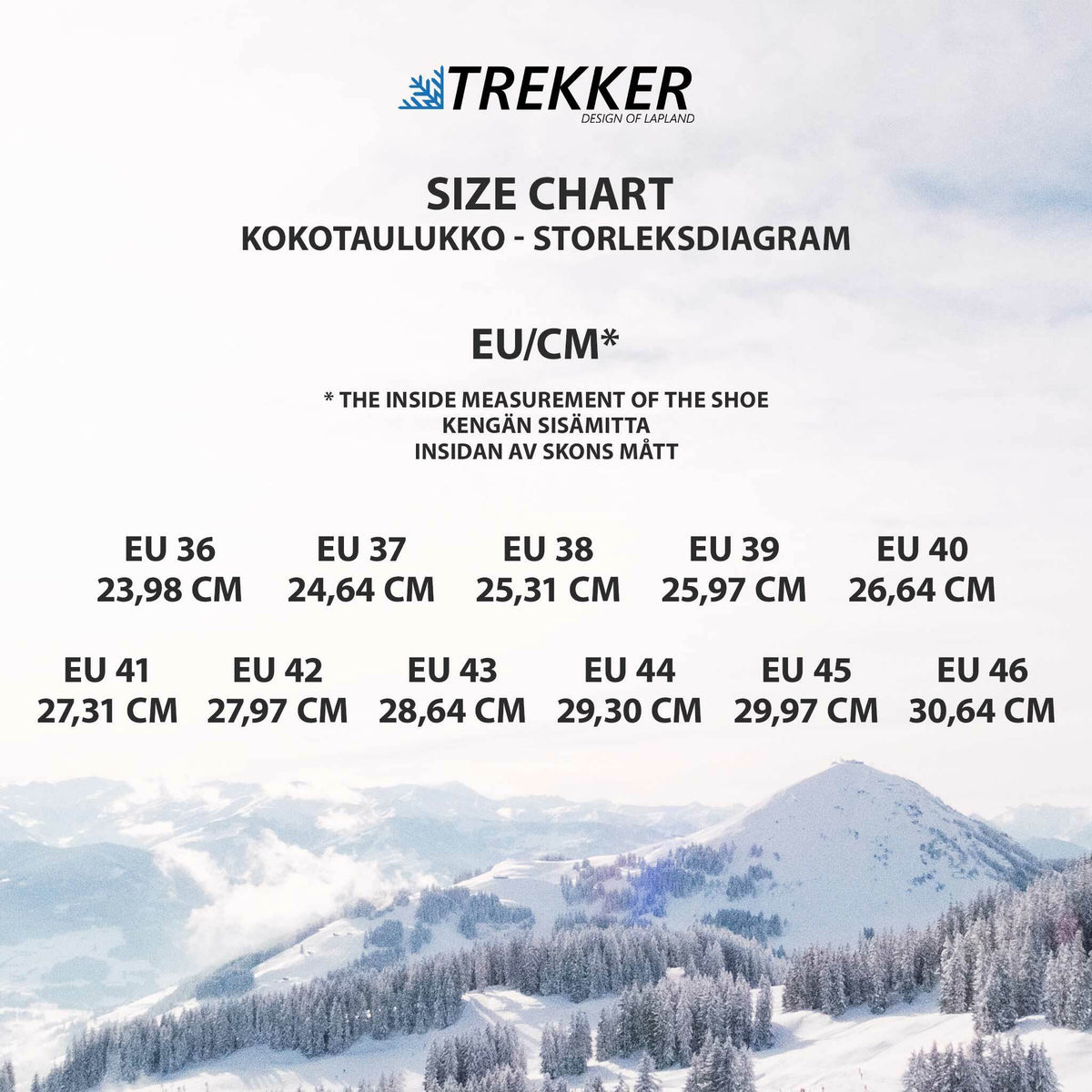 
              Trekker nastakengät Trekking, koot 36-46