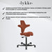 Lykke Ergonominen Työtuoli Comfort, Oranssi
