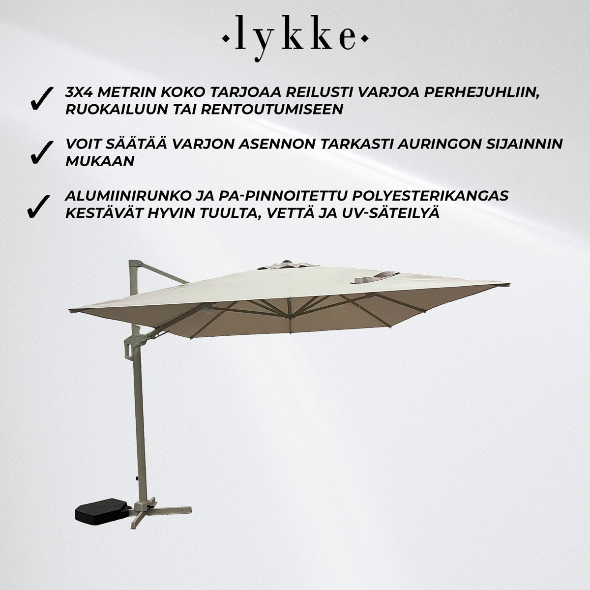 Lykke Aurinkovarjo Nordlys, beige