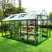 Metalcraft Greenhouse, 11,1m², 4mm safety glass, green