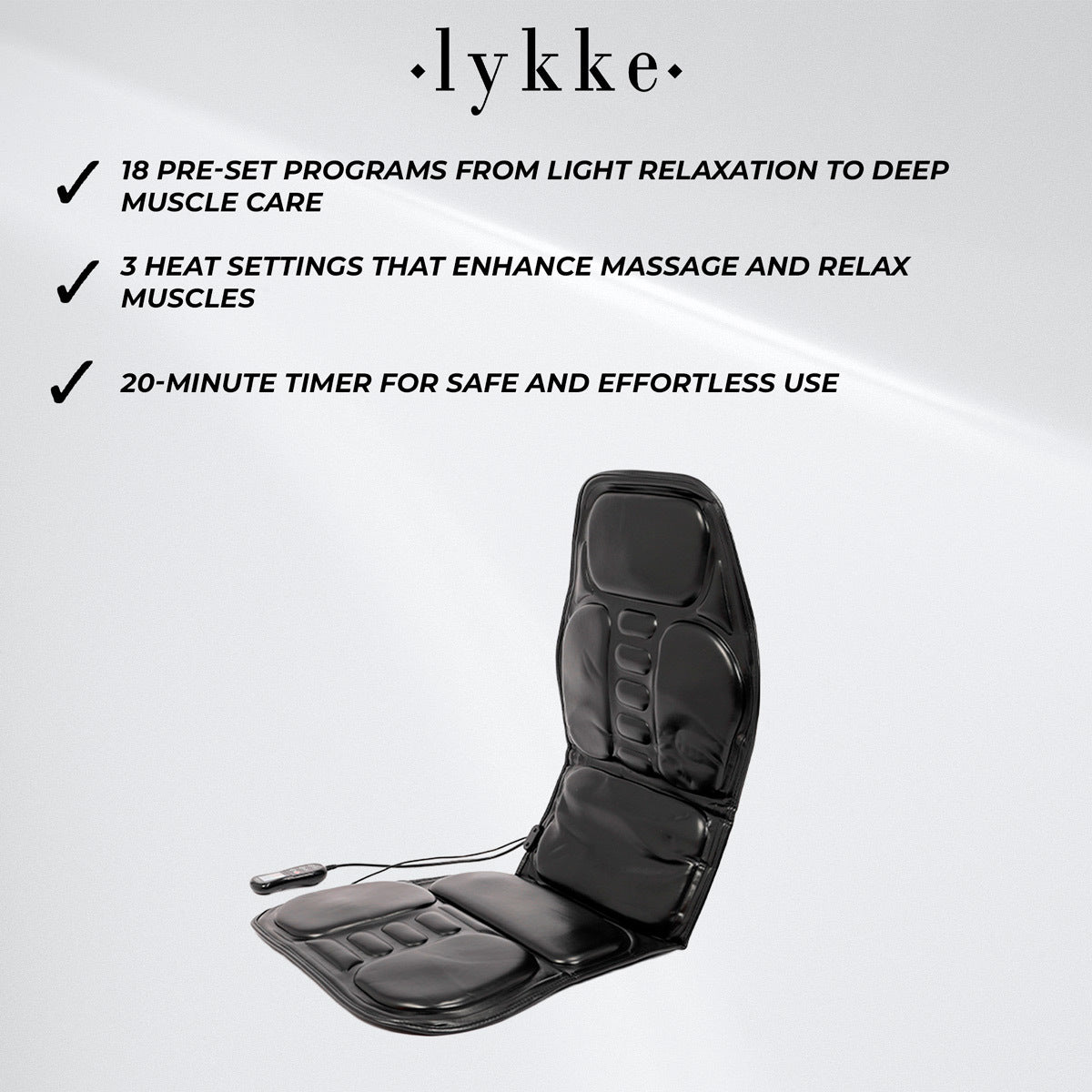 Lykke Massage Chair Pad - 79,90 EUR - Nordic ProStore Lykke Massage Chair Pad - 79,90 EUR - Nordic ProStore